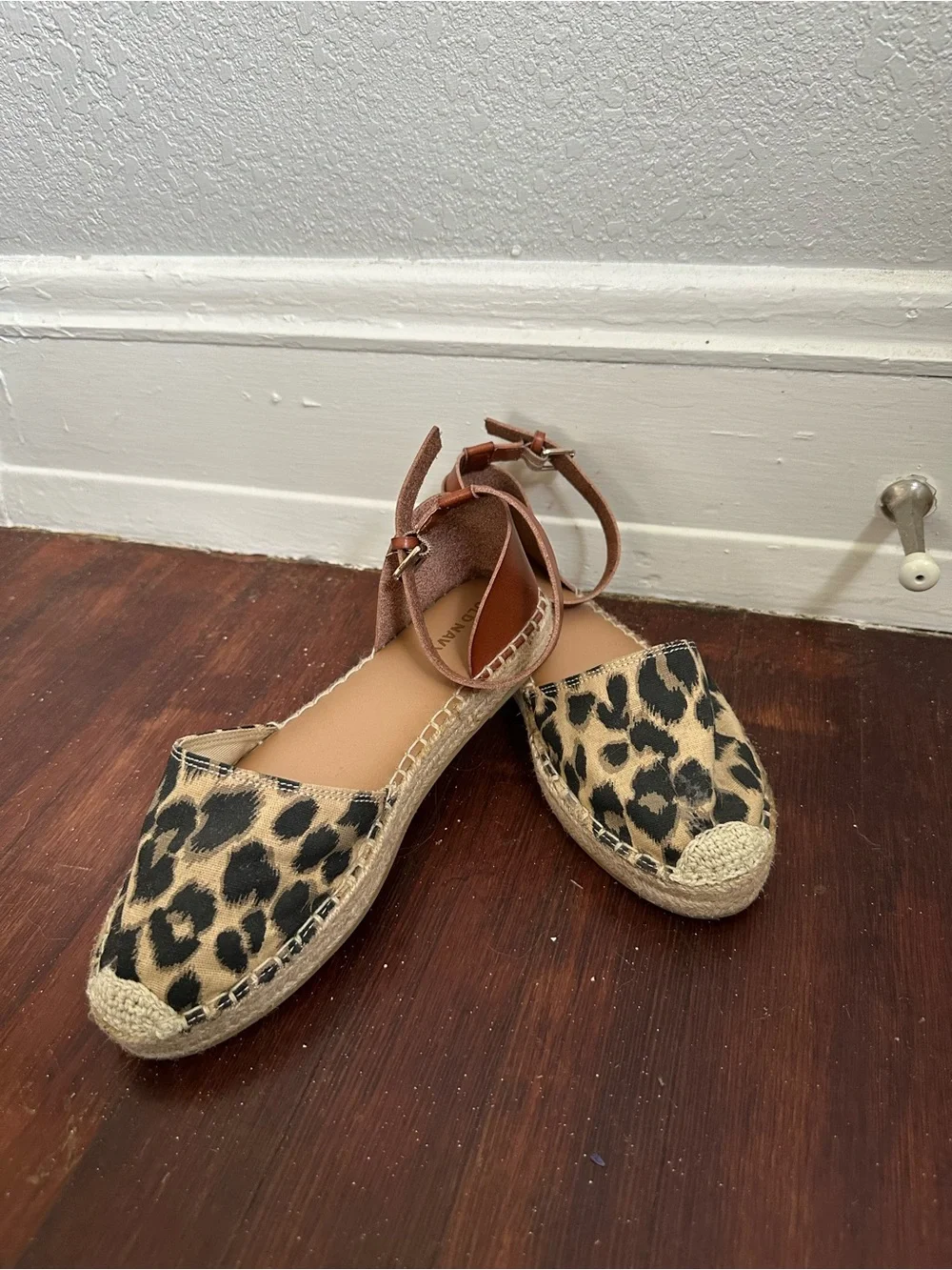 Old Navy Leopard Espadrille Sandals